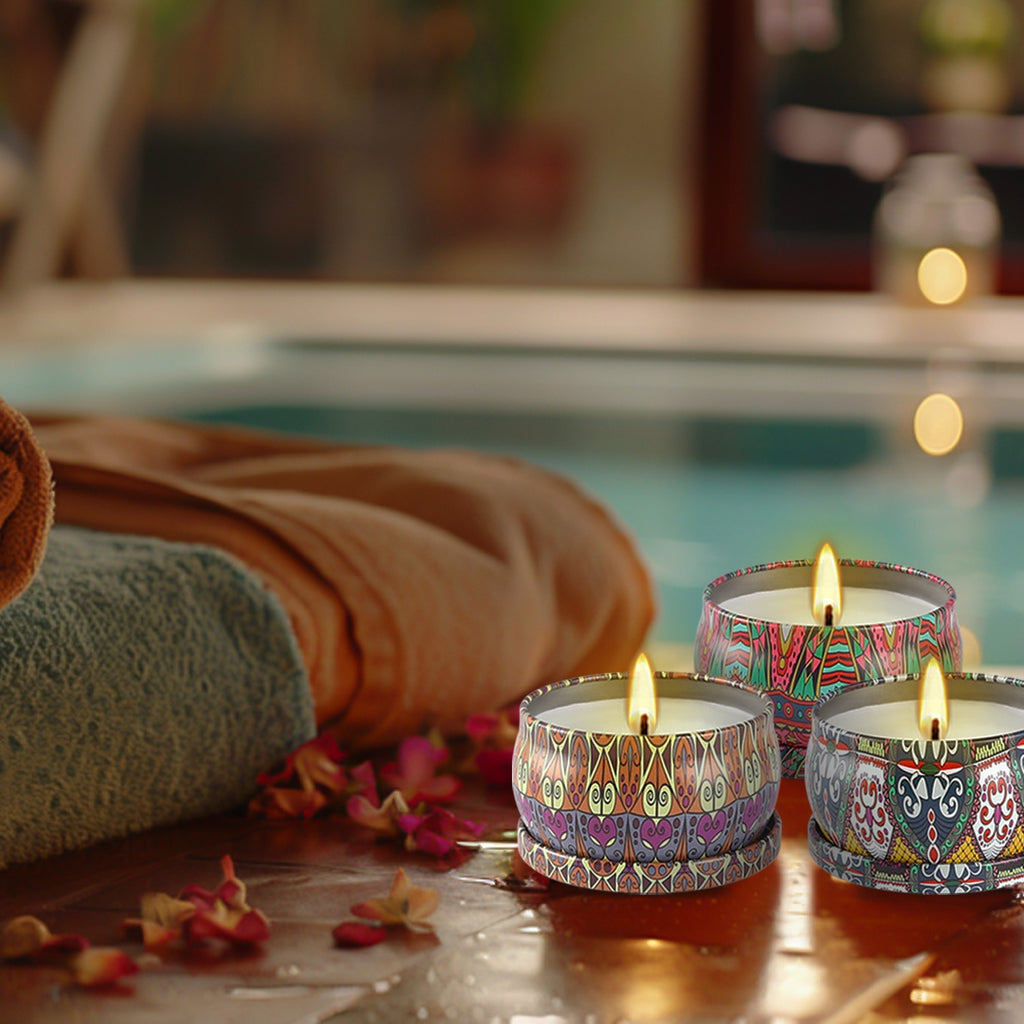 Kit Vela Aromática Rosa